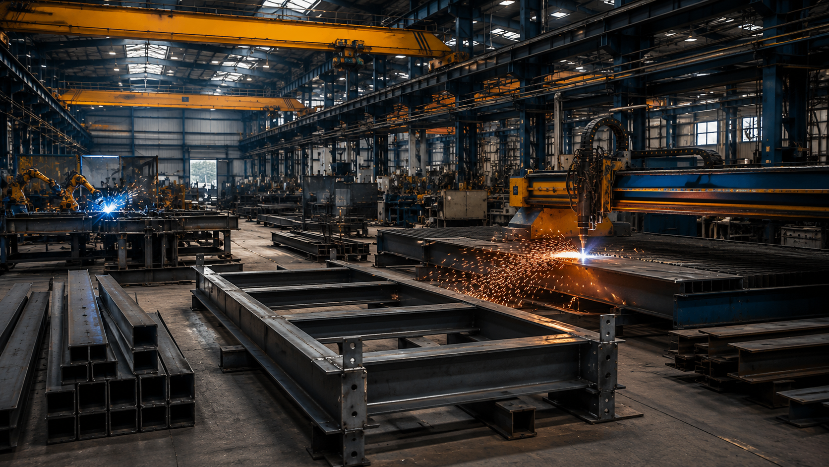 Industrial steel fabrication