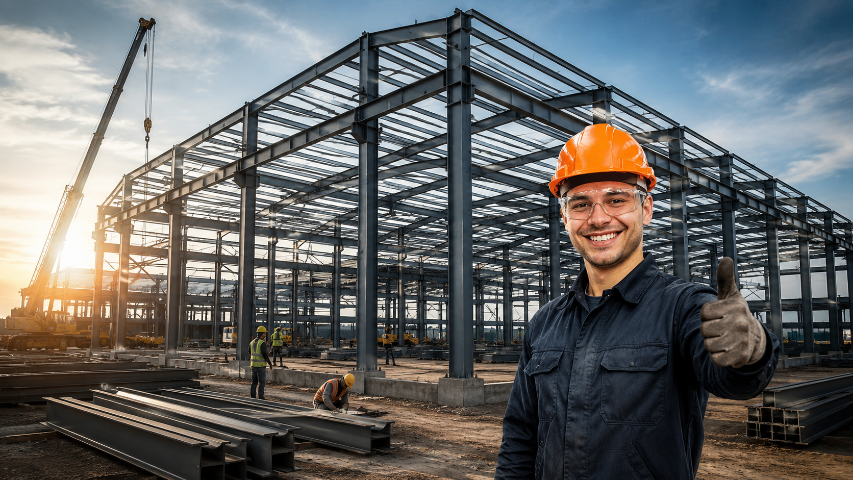Structural steel framework
